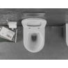 Mexen Lena perem nélküli wc csésze leeresztő automatikás ülőkével, duroplast, Fehér/Ezüst - 30224004
