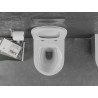 Mexen Lena Vas WC Rimless cu capac slim cu închidere lentă, duroplast, alb/argintiu - 30224004