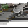 Mexen Andres chiuvetă granitică 1,5 camere cu scurgător și baterie de bucătărie Carla, gri - 6515-71-670700-50