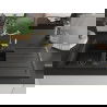 Chiuvetă granit Mexen Andres 1,5-cu o picurare și robinet de bucătărie Carla, negru/auriu - 6515-75-670700-50-B