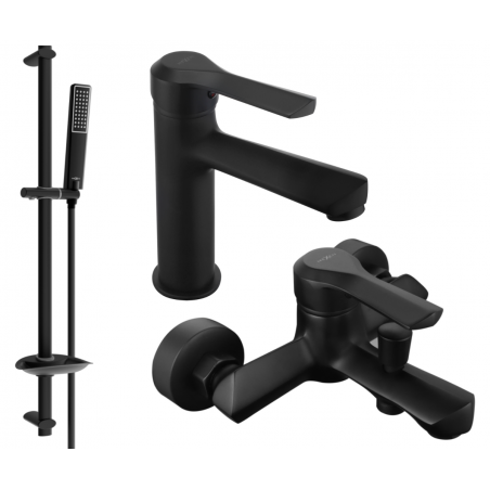 Mexen Sabre DB72 set de baie, negru - 72103DB72-70