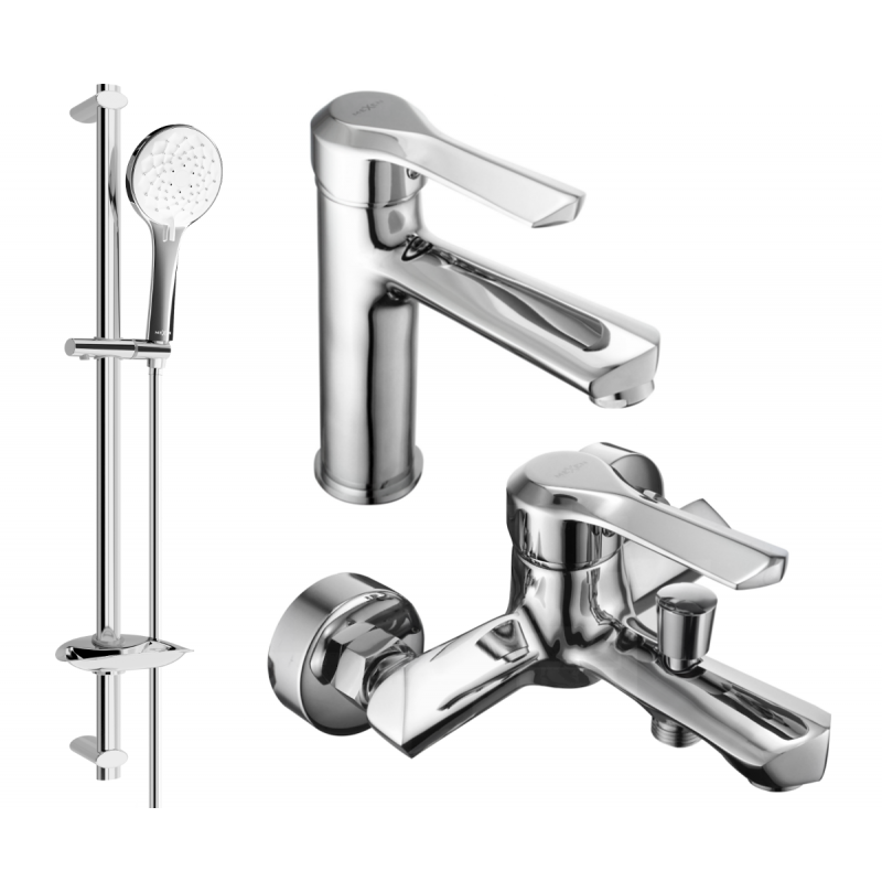 Mexen Sabre DB74 set de baie, crom - 72103DB74-00