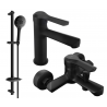 Set de baie Mexen Sabre DB74, negru - 72103DB74-70