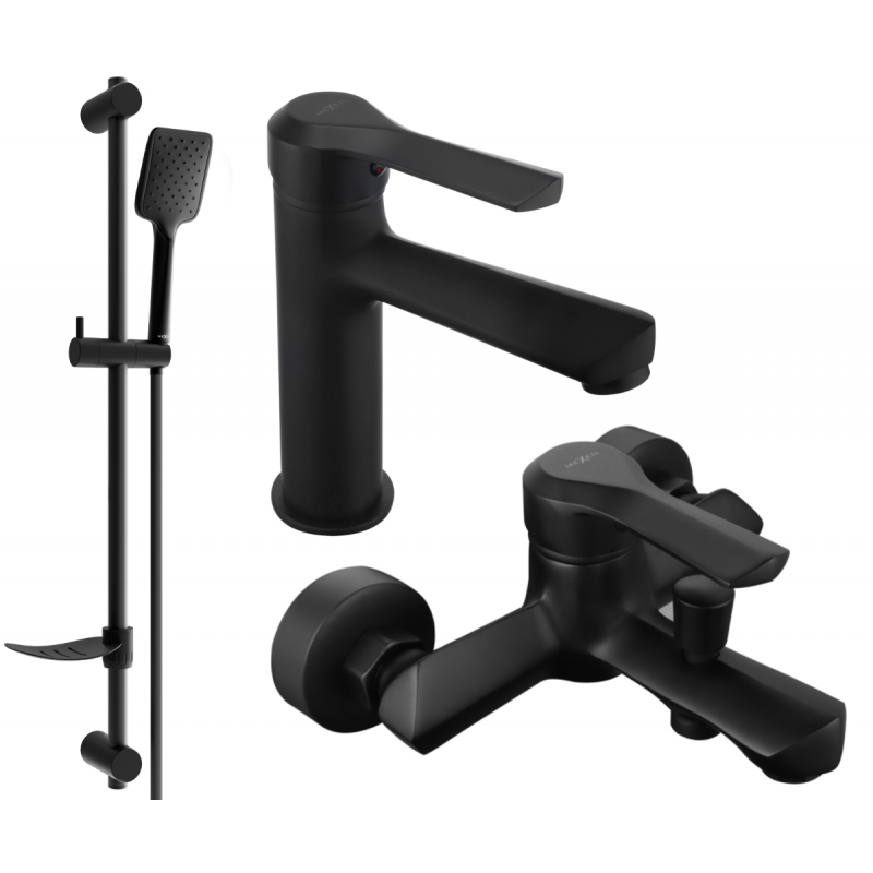 Mexen Sabre DF62 set cadă, negru - 72103DF62-70