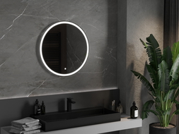 Mexen Gobi megvilágított fürdőszobai tükör 70 x 70 cm, LED 6000K, anti-pára - 9801-070-070-611-00