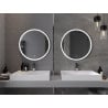 Mexen Gobi oglindă de baie iluminată, rotundă 70 cm, LED 6000K, anti-ceață - 9801-070-070-611-00