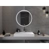 Mexen Gobi Oglindă de baie iluminată, rotundă 80 cm, LED 6000K, anti-aburire - 9801-080-080-611-00