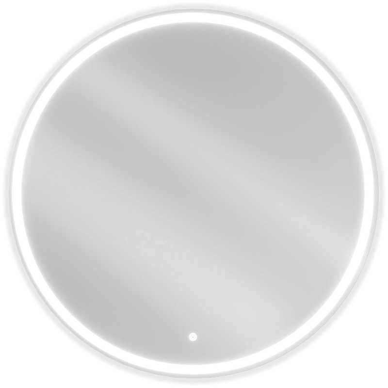 Mexen Gobi megvilágított fürdőszobai tükör, kerek, 90 cm, LED 6000K, páramentesítő - 9801-090-090-611-00