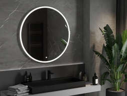 Mexen Gobi oglindă de baie iluminată, rotundă 100 cm, LED 6000K, anti-abur - 9801-100-100-611-00