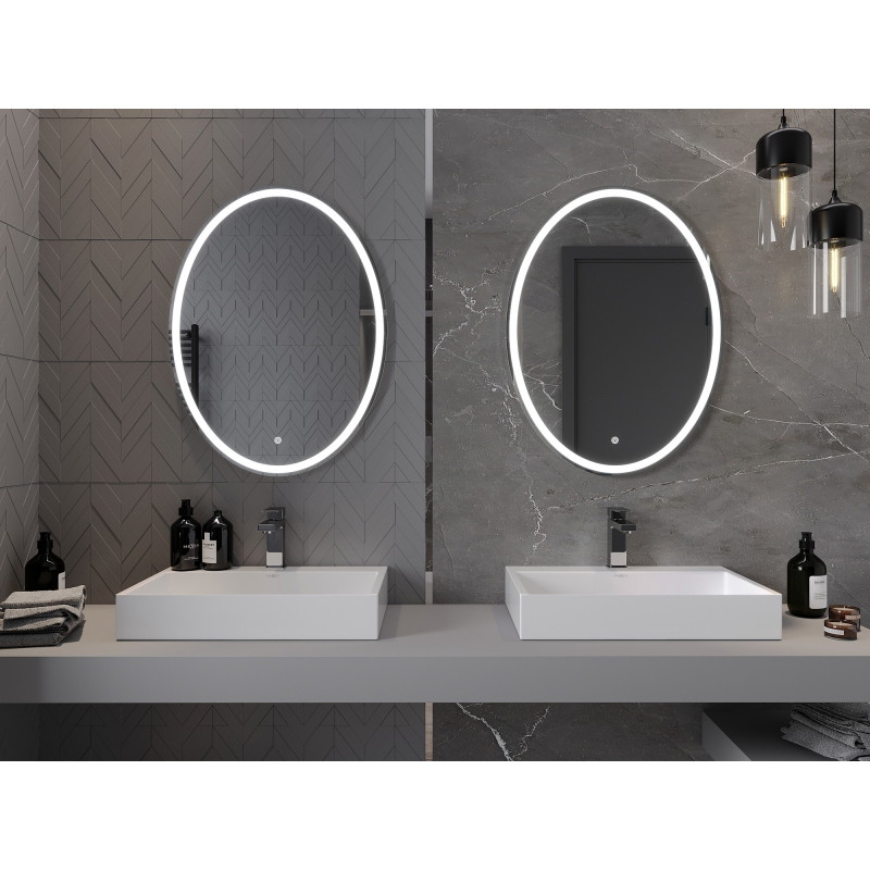 Mexen Elz világító fürdőszobai tükör 60 x 80 cm, LED 6000K, páramentesítő - 9802-060-080-611-00