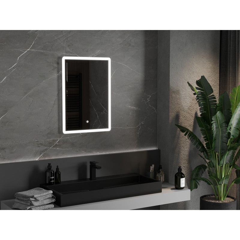 Mexen Navia oglindă de baie iluminată 50 x 70 cm, LED 6000K, anti-aburire - 9803-050-070-611-00