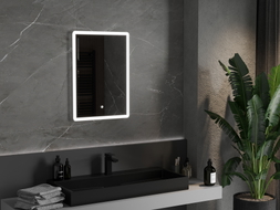 Mexen Navia led-es fürdőszobai tükör, 50 x 70 cm, 6000K, páramentesítő - 9803-050-070-611-00