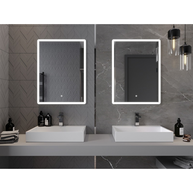 Mexen Navia oglindă de baie iluminată 60 x 80 cm, LED 6000K, anti-aburire - 9803-060-080-611-00