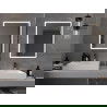 Mexen Navia megvilágított fürdőszobai tükör 60 x 80 cm, LED 6000K, anti-pára - 9803-060-080-611-00