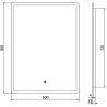 Mexen Navia 60 x 80 cm-es, LED 6000K, páramentes fürdőszobai tükör - 9803-060-080-611-00