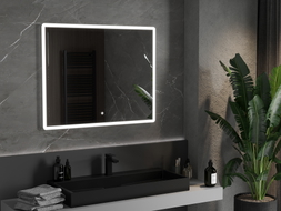 Mexen Navia megvilágított fürdőszobai tükör 100 x 80 cm, LED 6000K, páramentes - 9803-100-080-611-00