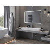 Mexen Navia 120 x 80 cm-es LED-es fürdőszobai tükör, 6000K, páramentes - 9803-120-080-611-00