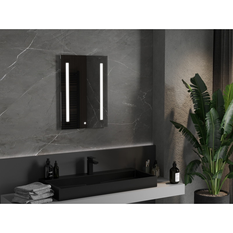 Mexen Remi oglindă de baie iluminată 50 x 70 cm, LED 6000K, anti-abur - 9804-050-070-611-00