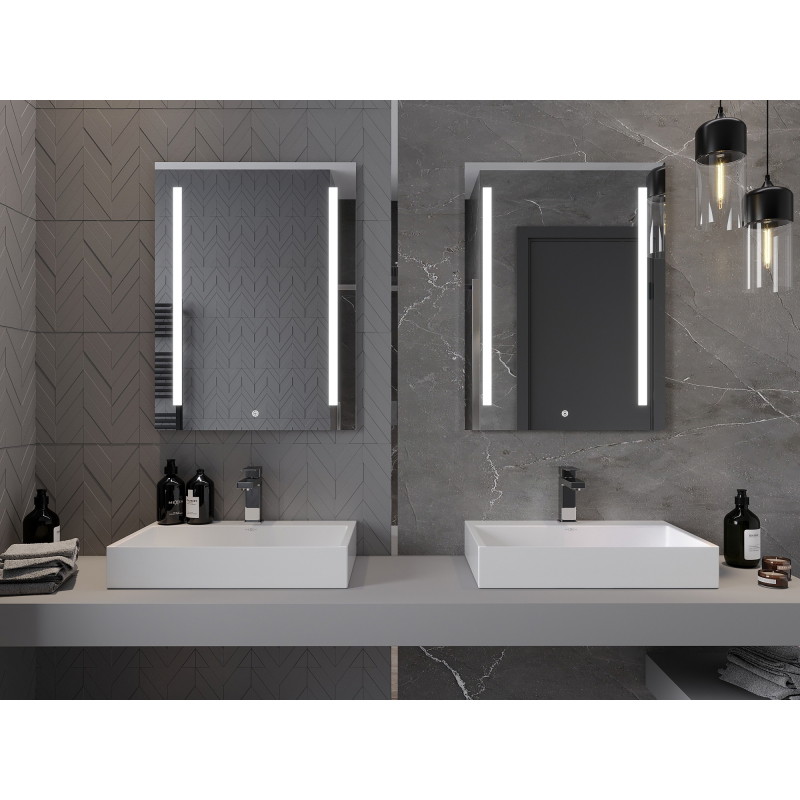 Mexen Remi világító fürdőszobai tükör 60 x 80 cm, LED 6000K, páramentesítő - 9804-060-080-611-00