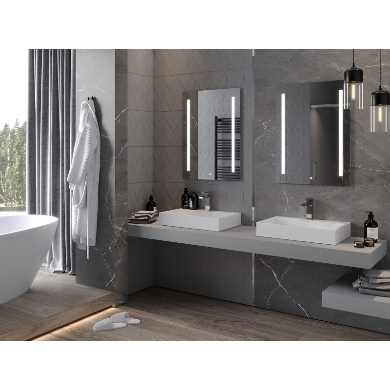 Mexen Remi oglindă de baie iluminată 60 x 80 cm, LED 6000K, antiaburire - 9804-060-080-611-00