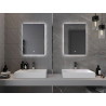 Mexen Sun LED-es, 50 x 70 cm-es megvilágított fürdőszobai tükör, LED 6000K, páramentesítő - 9807-050-070-611-00