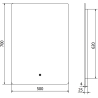 Mexen Sun megvilágított fürdőszobai tükör 50 x 70 cm, LED 6000K, anti-pára - 9807-050-070-611-00