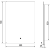 Mexen Sun oglindă de baie iluminată 50 x 70 cm, LED 6000K, anti-abur - 9807-050-070-611-00