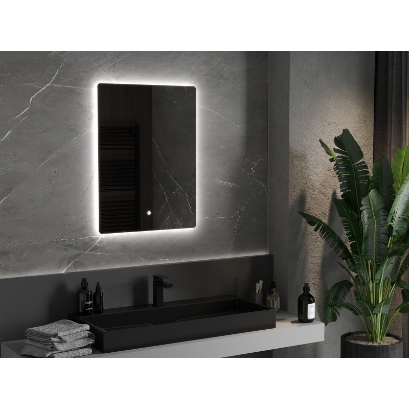 Mexen Sun oglindă de baie iluminată 60 x 80 cm, LED 6000K, antiaburire - 9807-060-080-611-00