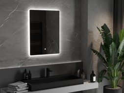 Mexen Sun LED-es fürdőszobai tükör, megvilágított, 60 x 80 cm, 6000K, páramentes - 9807-060-080-611-00