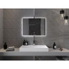 Mexen Sun 80 x 60 cm-es, LED 6000K, páramentesítő fűtött fürdőszobai tükör - 9807-080-060-611-00