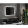 Mexen Sun világító fürdőszobai tükör 80 x 60 cm, LED 6000K, páramentesítő - 9807-080-060-611-00