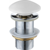 Mexen dop click-clack rotund, Alb ceramic mat - 79910-01