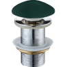 Mexen dop ceramică rotundă clic-clac, verde închis mat - 79910-47