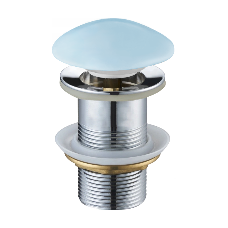 Mexen klik-klak lefolyó kör alakú, kék kerámia matt - 79910-49