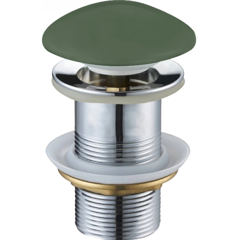 Mexen dop fără filet click-clack rotund, kaki ceramic mat - 79910-43