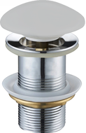 Mexen dop click-clack rotund, Platinat cu finisaj ceramic mat - 79910-63