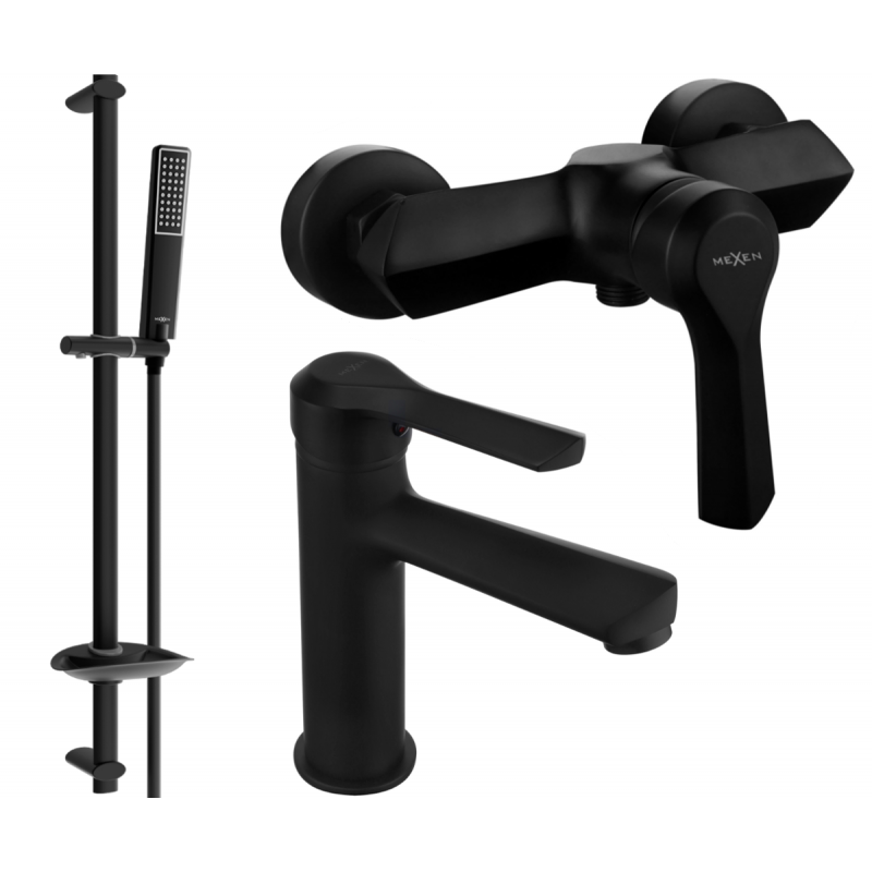 Mexen Sabre DB72 set de duș, negru - 72104DB72-70