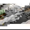 Mexen Carlos chiuvetă de granit cu 1,5 compartiment și baterie de bucătărie Carla, Neagră picățele - 6518-76-670700-00