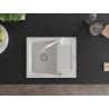Mexen Enzo chiuvetă de granit cu 1 compartiment cu scurgător și baterie bucătărie Carla, alb - 6506-20-670700-20