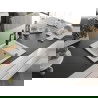 Mexen Enzo chiuvetă de granit cu un compartiment, cu picurător și baterie de bucătărie Carla, Albă - 6506-20-670700-70
