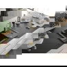 Mexen Enzo chiuvetă de granit, 1 cuvă cu scurgător și baterie de bucătărie Carla, negru/argintiu metalic - 6506-73-670700-50