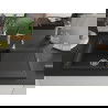 Mexen Leo chiuvetă de granit cu 1 cuvă și scurgător și baterie bucătărie Aster, negru/argintiu metalic - 6501-73-73450-07