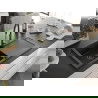 Mexen Leo chiuvetă de bucătărie granit 1-cameră cu scurgător și baterie Aster, negru/argintiu metalizat - 6501-73-73450-57-B