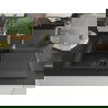 Mexen Leo chiuvetă de bucătărie granit 1-cameră cu scurgător și baterie Aster, negru/argintiu metalizat - 6501-73-73450-57-B