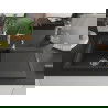 Mexen Leo chiuvetă de bucătărie din granit, cu 1 cuvă şi scurgător şi baterie Aster, negru/auriu metalic - 6501-75-73450-07