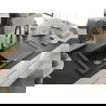 Mexen Leo chiuvetă de bucătărie din granit cu 1 cuvă cu scurgător și baterie de bucătărie Aster, negru - 6501-77-73450-07