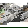 Mexen Matias Chiuvetă de granit de 1,5 compartiment cu picurător și baterie de bucătărie Aster, Albă - 6502-20-73450-70-B