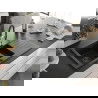 Mexen Matias chiuvetă granit 1,5 compartiment cu scurgător și baterie de bucătărie Aster, negru/argintiu - 6502-73-73450-07-B