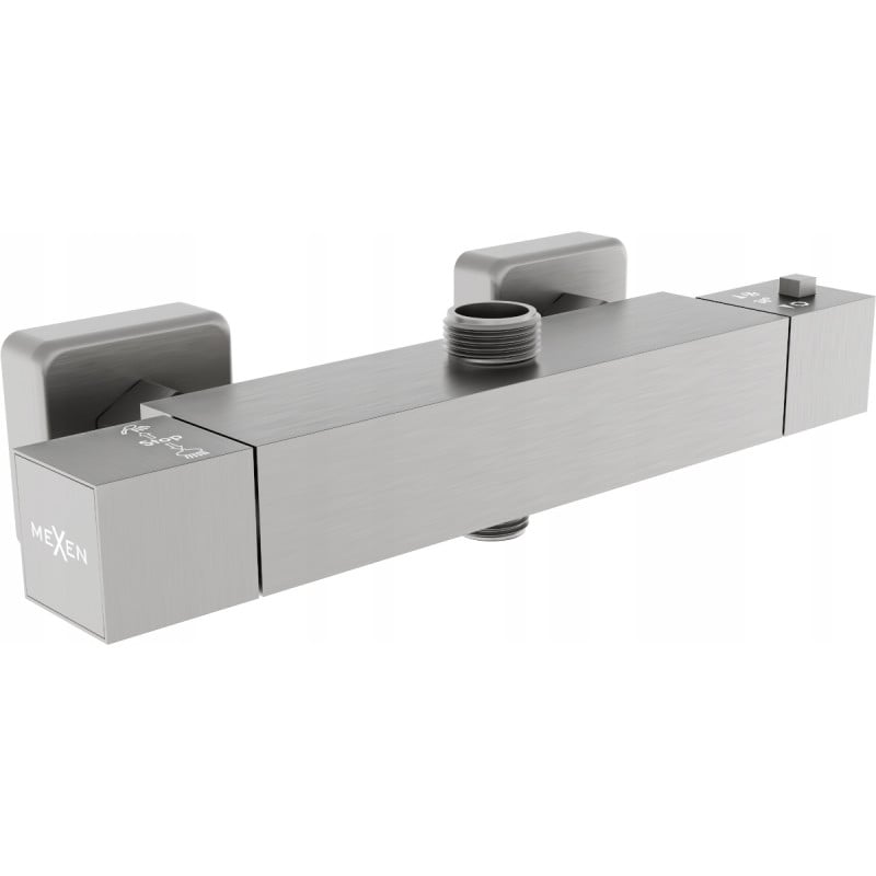 Baterie de duș termostatică Mexen Cube, grafit - 77250-66