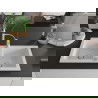Mexen Mario 2-medencés gránit mosogató konyhai csapteleppel Aster, Fehér - 6504-20-73450-07